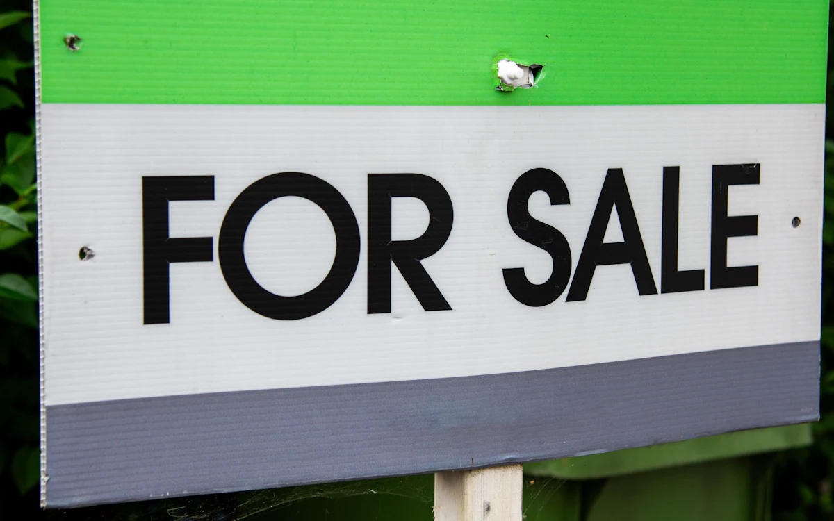 Letrero de casa en venta